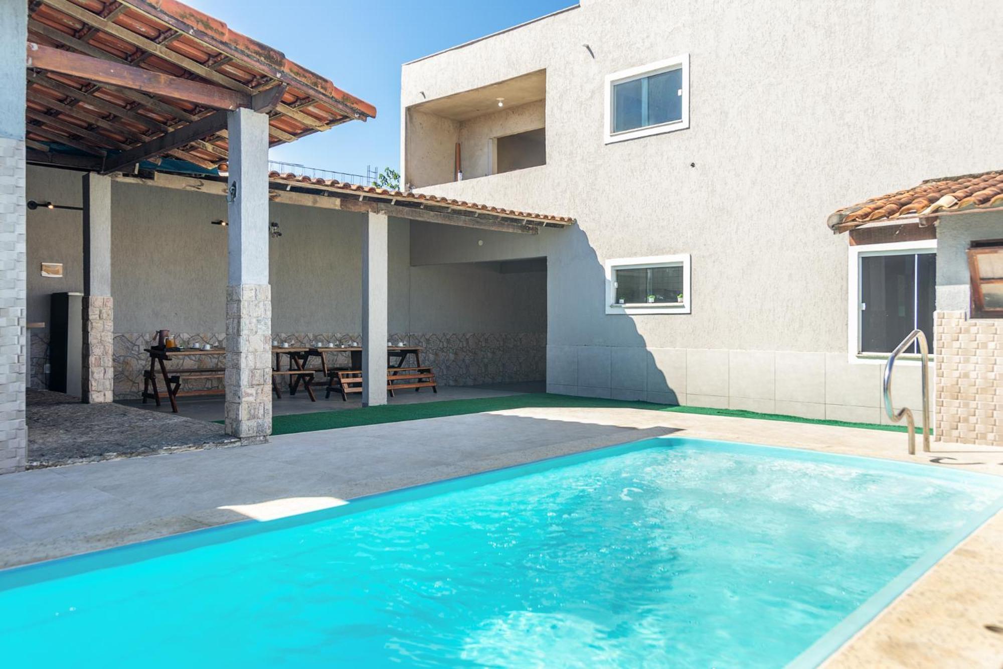 Refugio Tropical Casa De Praia Com Piscina Aquecida E 4 Suites E Garagem 3 Carros, 800 Mtrs Da Praia Internet 700 Mbps, Condominio Privado Com Pista De Skate , Quadra De Futevolei , Campos E Quadras De Futebol! Κάμπο Φρίο Εξωτερικό φωτογραφία