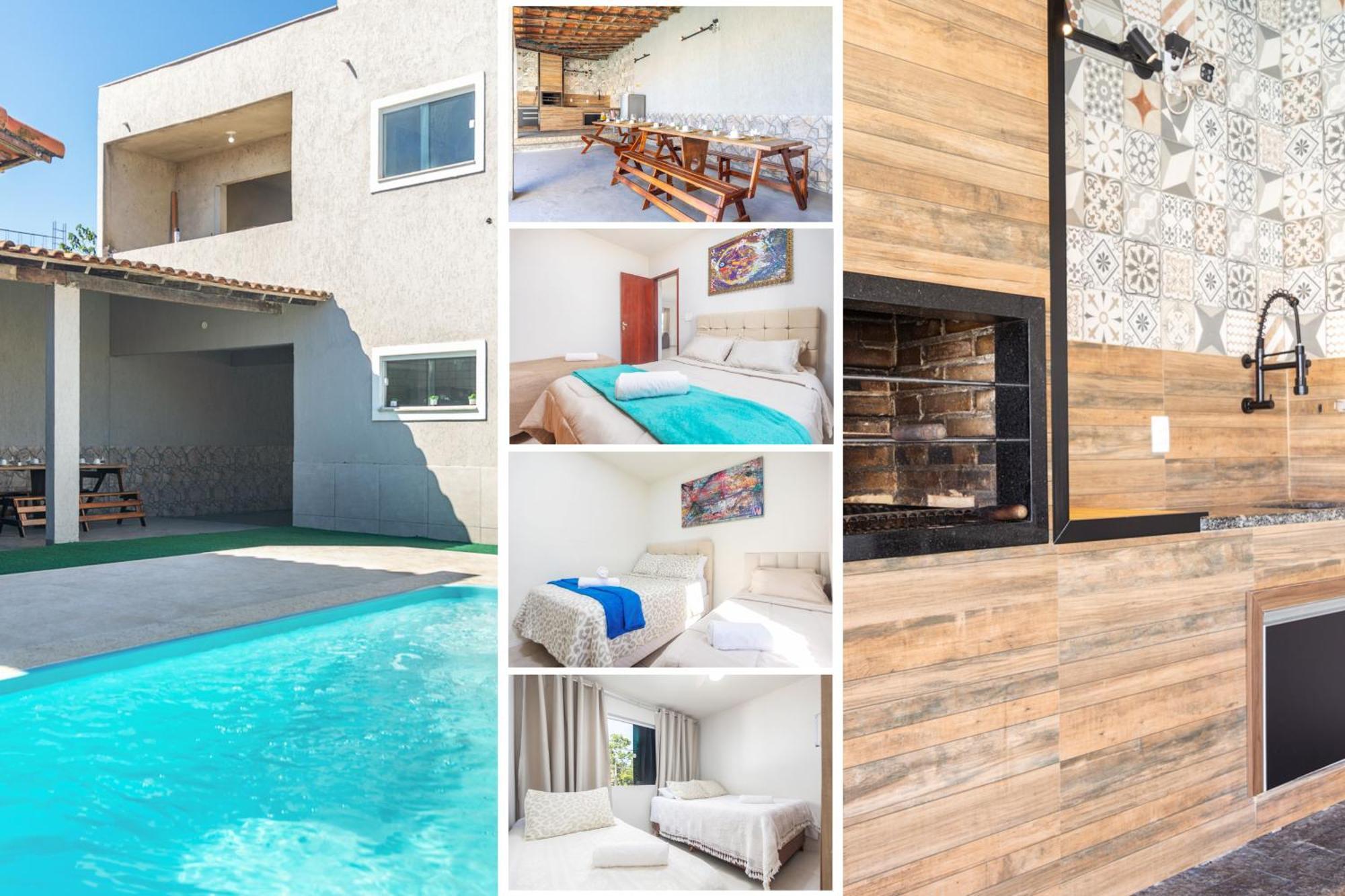 Refugio Tropical Casa De Praia Com Piscina Aquecida E 4 Suites E Garagem 3 Carros, 800 Mtrs Da Praia Internet 700 Mbps, Condominio Privado Com Pista De Skate , Quadra De Futevolei , Campos E Quadras De Futebol! Κάμπο Φρίο Εξωτερικό φωτογραφία